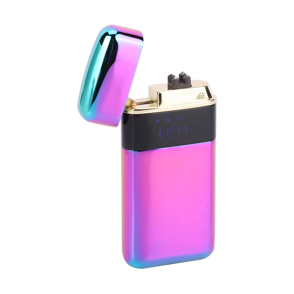 Pulse Double Arc Lighter USB Electric Rechargeable Cigarette Lighter with Charging Indication