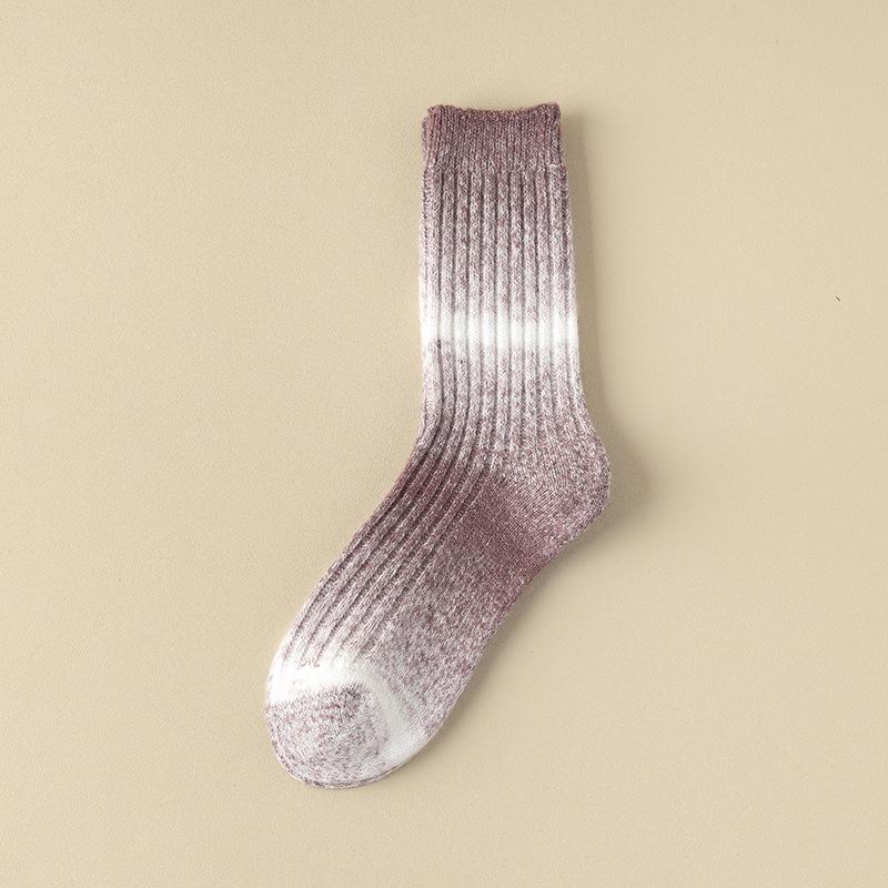 Men's Autumn and Winter Thickened Cold Warm Coral Wool Does Not Drop Hair Does Not Fade In Tube Socks