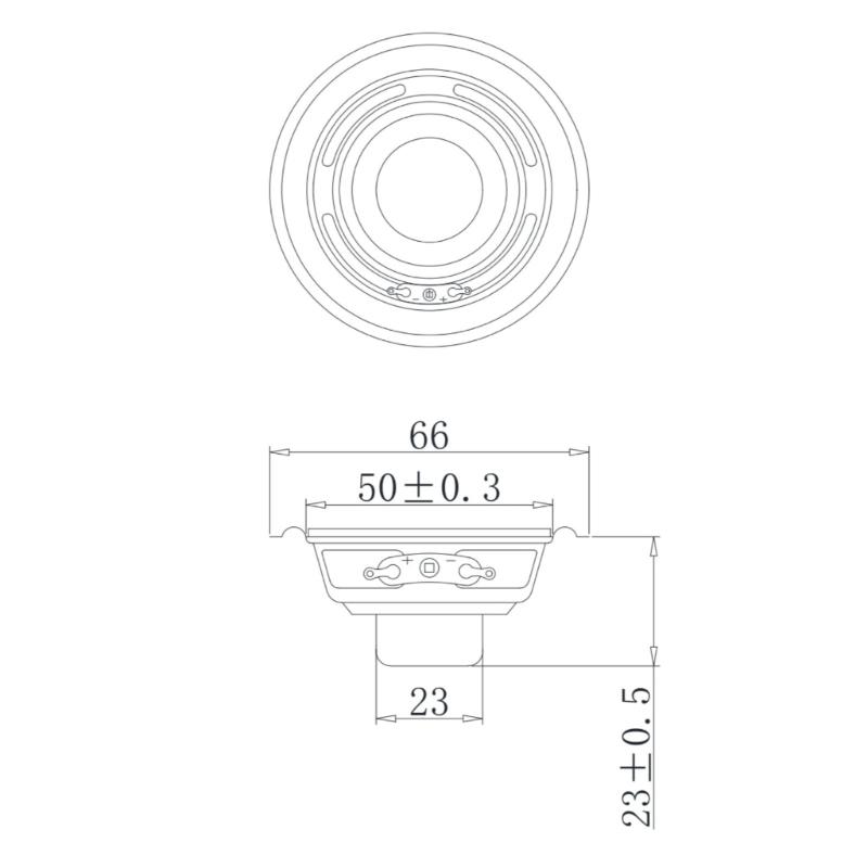 50mm 5W 4Ohm Indoor Magnetic Loudspeaker IPX7 Waterproof Neodymium Magnets And For Enhances Rich Bass Output Woofer