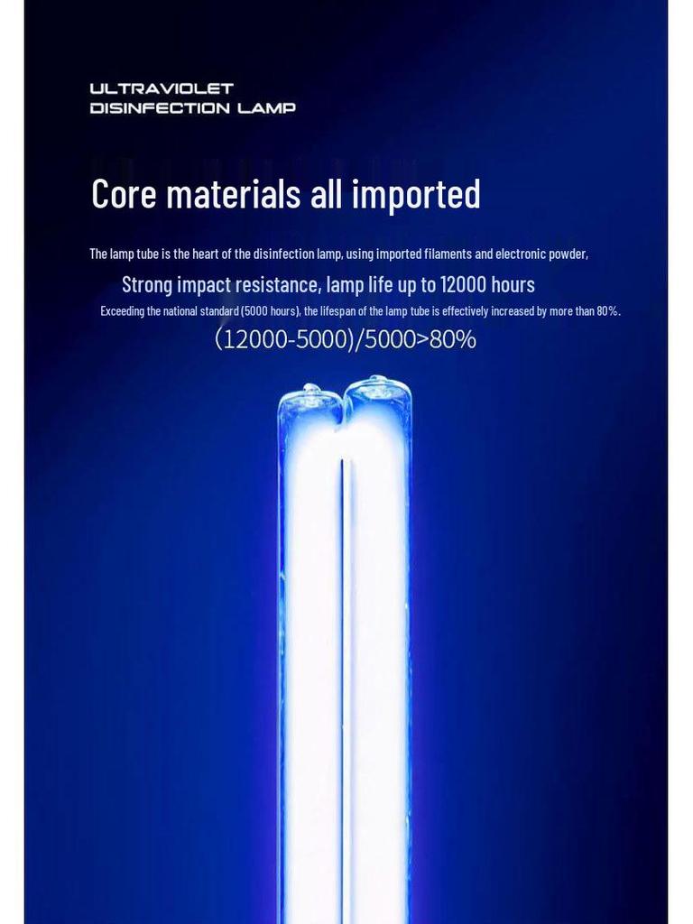 Portable Ultraviolet Ozone Disinfection Lamp for Pet Odor Removal and Home Use - Free Shipping