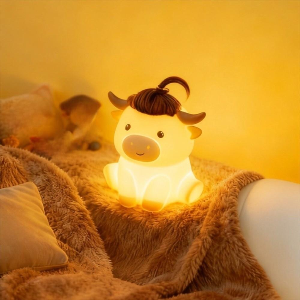 Novelty Soft Silicone Animal Nightlights Dimmable Rechargeable LED Lamp  Bedroom Decor