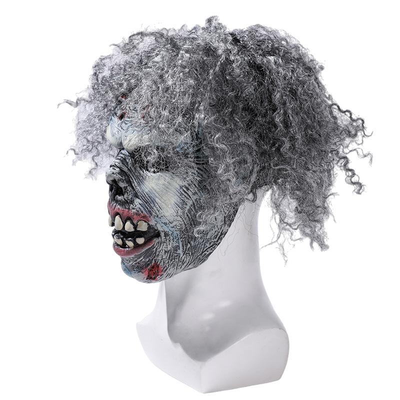 Halloween haunted house room escape props zombie horror latex mask