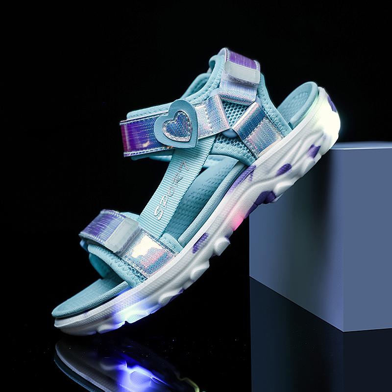Children's Fashion Colorful Lightweight Outdoor Beach Shoes Casual Girls Sandals Slippers Princess Shoes