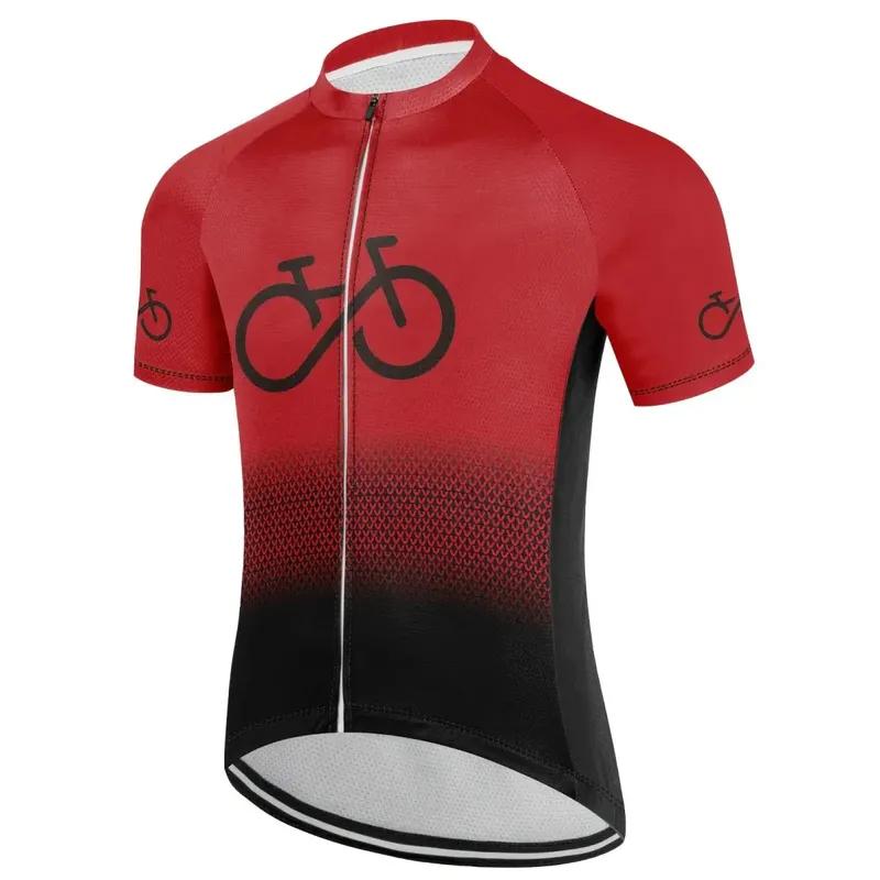 Men 2024 Cycling Jersey  Bike Top MTB Bicycle Shirt Mountain Riding Clothing Short Sleeve Cyclist Biking Quick Dry Breathable