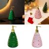Xmas Tree Hand Soap Liquid Dispenser Lotion Dispenser Christmas Decor Container for Laundry Room Bathroom Vanity Washroom