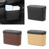 PU Leather Car Press-down Storage Box Waterproof Hanging Storage Bin Vehicle Trash Can  Car Storage