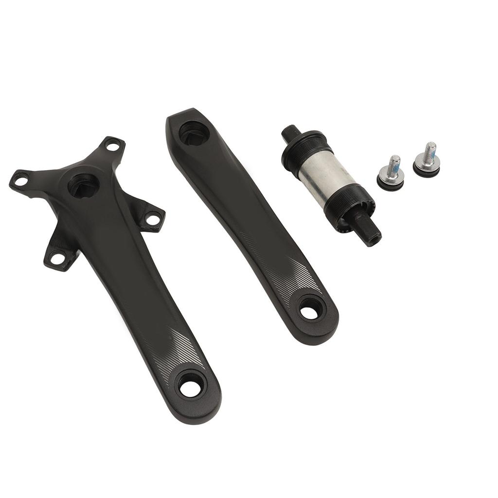 Mountain Bike Crank Arm Set 104 BCD Square Hole Crank Positive Negative Teeth Single Disk 7‑12 Speed Aluminum Alloy