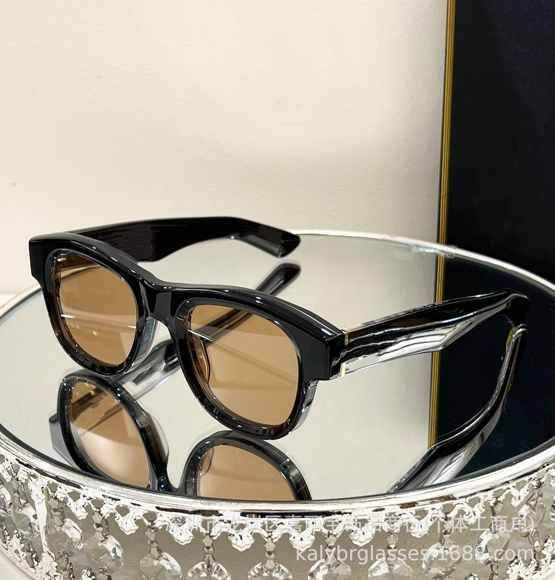 

JMM Fashion High-End Круглые солнцезащитные очки ручной работы из ацетата класса люкс 51-24-146