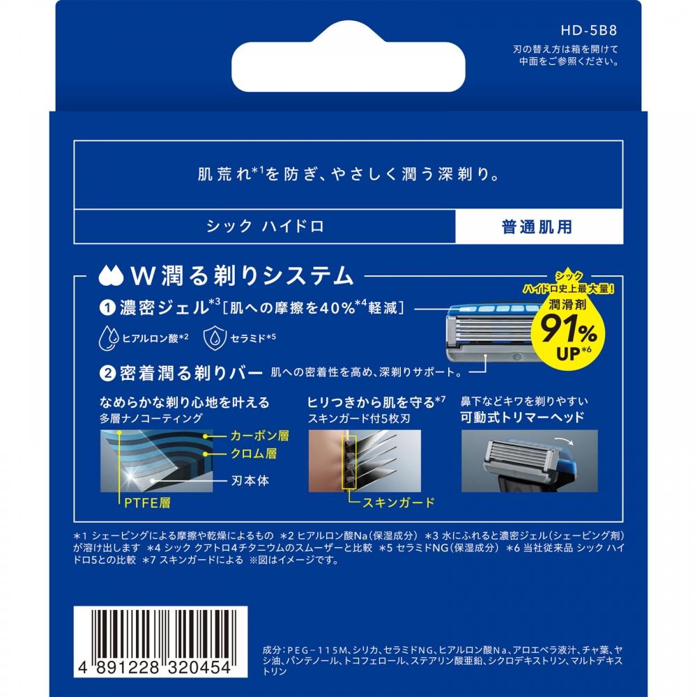 Hydro Normal Skin Replacement Blade 8 Pack Chic Design