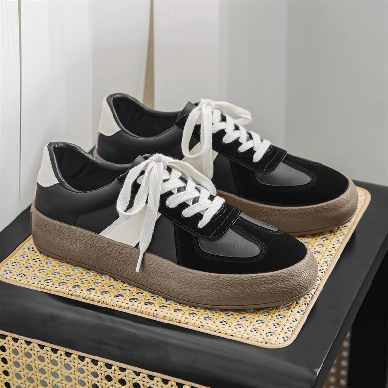 

Осенние мужские повседневные немецкие тренировочные кроссовки - Модные, дышащие, классический стиль кед (Модель 7978) 42 чёрный