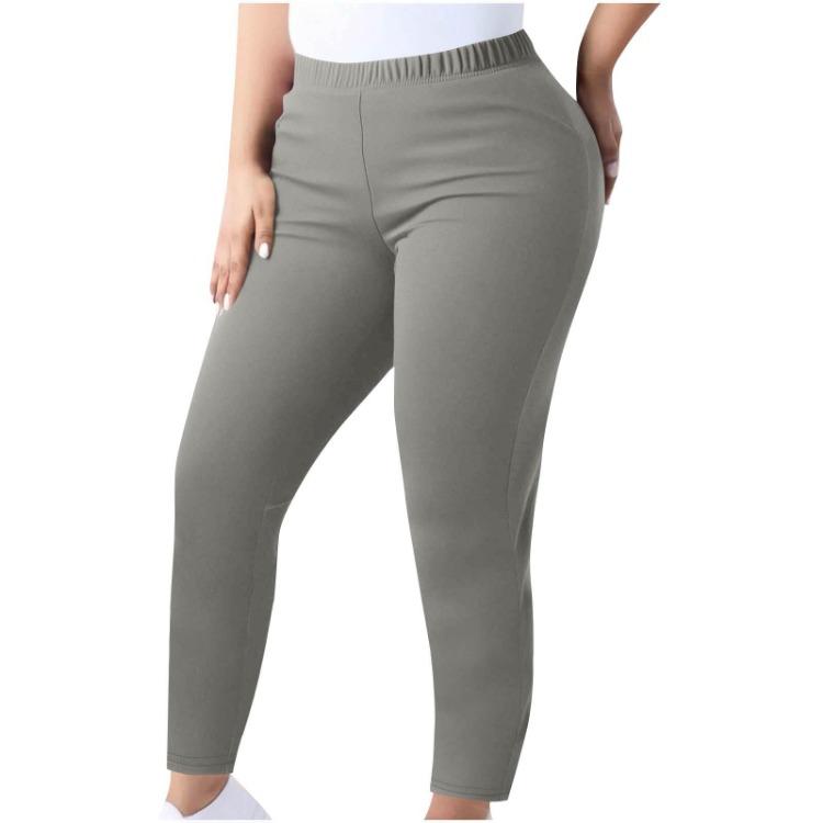 Plus Size High Waisted Leggings for Women Elastic Waist Slimming Long Pants