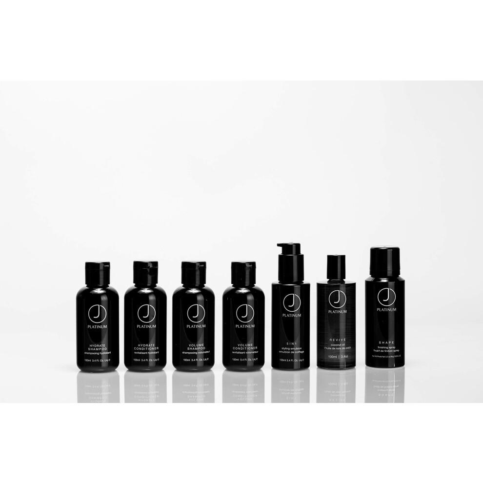 J Beverly Hills Platinum Hydrate Shampoo mit Seidenprotein – Feuchtigkeit, Glanz & Splissreparatur, sulfat- & parabenfrei, für coloriertes Haar