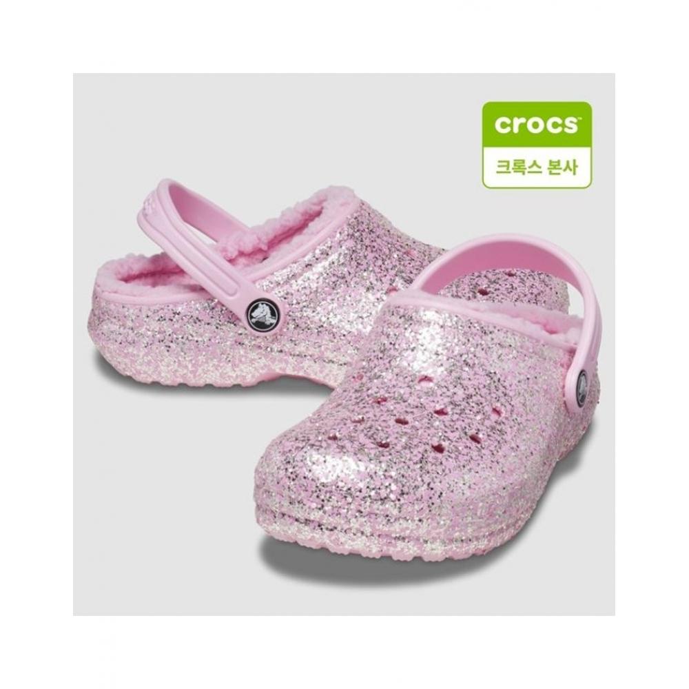 

Crocs Футболка Classic Linen GliTTer T Toddler FMG 207463 6s0 pink/C6