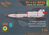 Przezroczysty Tupolew Wyścigowy Bezzałogowy Samolot Rozpoznawczy z Kamerą Filmową Model Plastikowy CPU3505 Śmigło! 1/35 Tu-143 (Samolot)