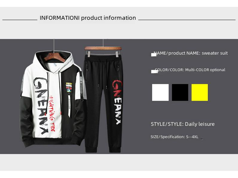 Costum pulover grafic la modă pentru adolescenți de toamnă