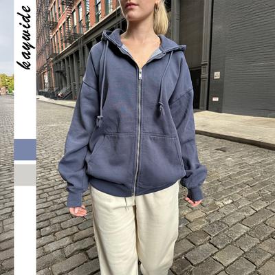 Kapuzen-Sweatshirtjacke im Resort-Stil für Damen 2025 Herbst und Winter