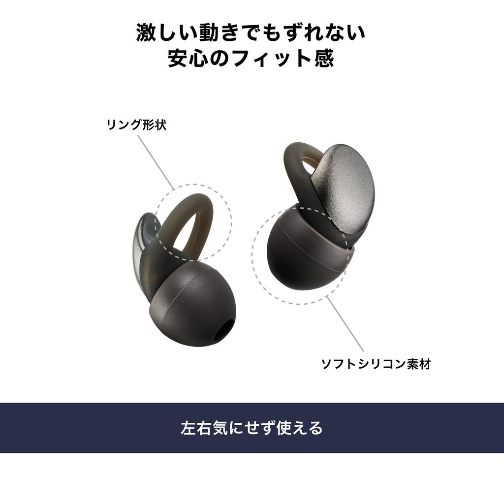 BK Earplugs for Live Black Audio-Technica AT-ERP5 Concerts, Silicone,