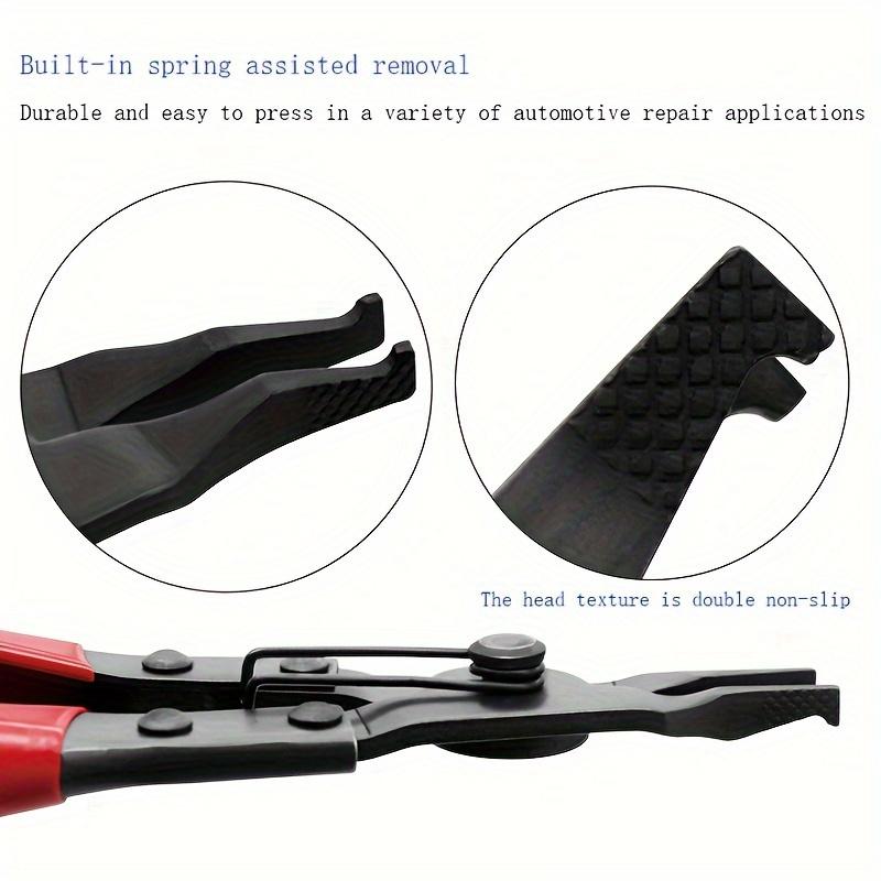 1pc Flat Steel Ring Circlip Pliers With Non-Slip Grip For Automotive And Automatic Transmission Repair, Metal Construction, Easy Circlip Disassembly