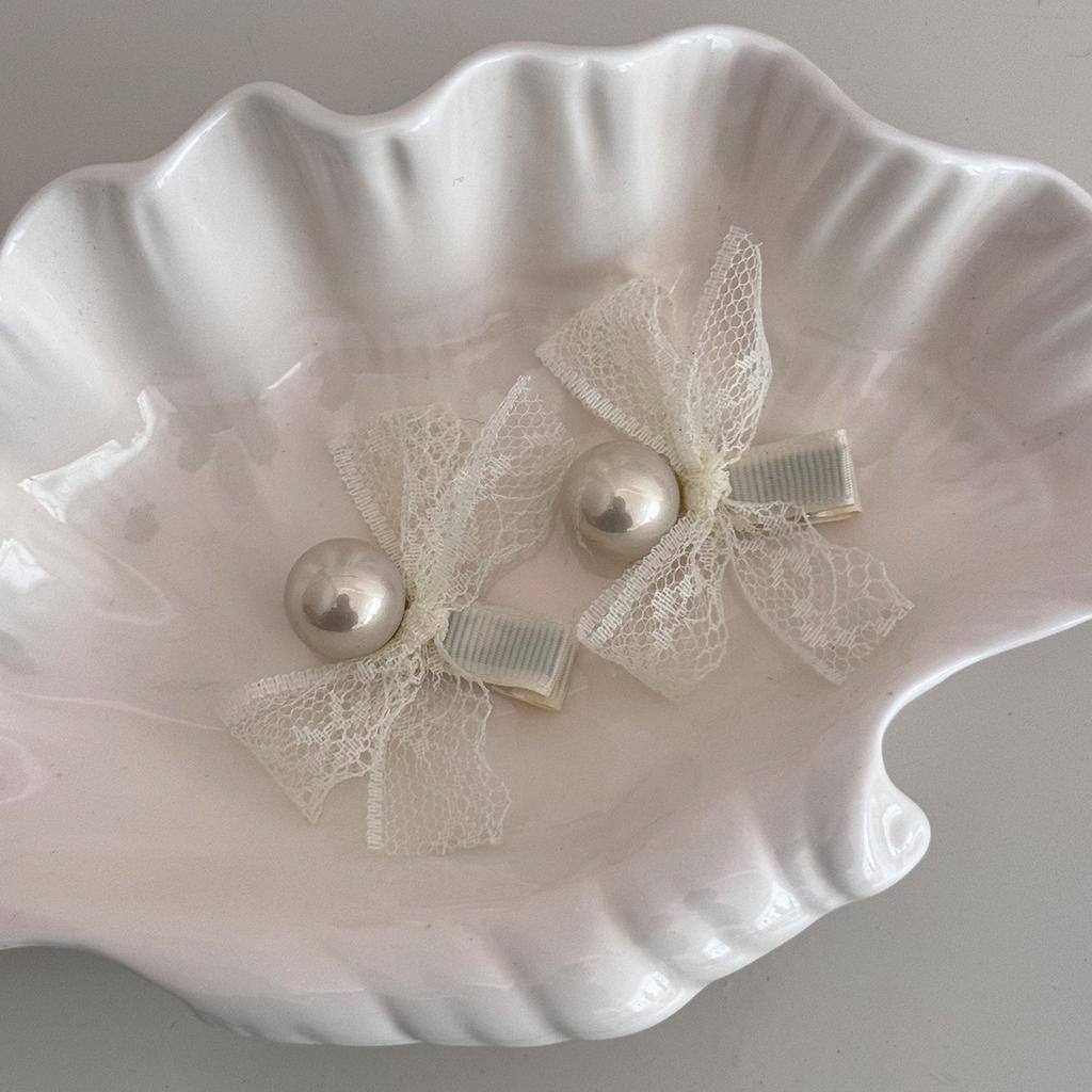 Mini Haarspangen-Accessoires für Mädchen Frauen Nadel Schleife Süßigkeiten Kpop Neu Krabben Perle Beliebt Vintage Designer Haarspange Mode