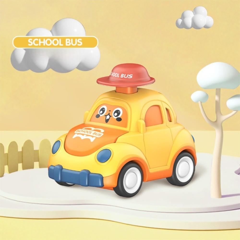 Plastic Mini Druk Op Ga Voertuigen Mini Formaat Traagheid Terug Trekken Auto's Kruipende Speelgoed Vroege Educatie