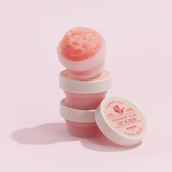 Skinfood Strawberry Sugar Food Mask Lip Scrub – Gentle Exfoliating Care for Smooth Lips
