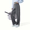 Li-Ning Women's Sportswear Series Mid-Rise Straight Leg Track Pants Asphalt Gray AKLV954-5
