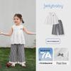 JELLYBABY Girls' Layered Cotton Sleeveless Top & Trousers Set