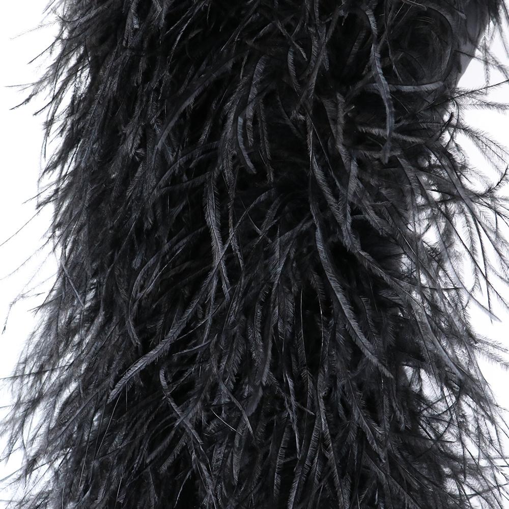 1 2 3 4 6 Natural ostrich feathers 2 meters ostrich feather scarf decorate carnival dress clothing feathers draped in shawl crafts