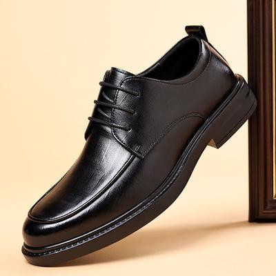 Lederschuhe Herren 2024 Herbst Business Casual Kleid Innenhöhe CM Bräutigam Hochzeitsanzug Schuhe Trend