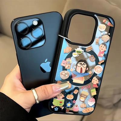 Foodie Girl for Apple 16promax Mobile Phone Case 15Pro Premium 14plus All-inclusive Ip13 Magnetic Suction