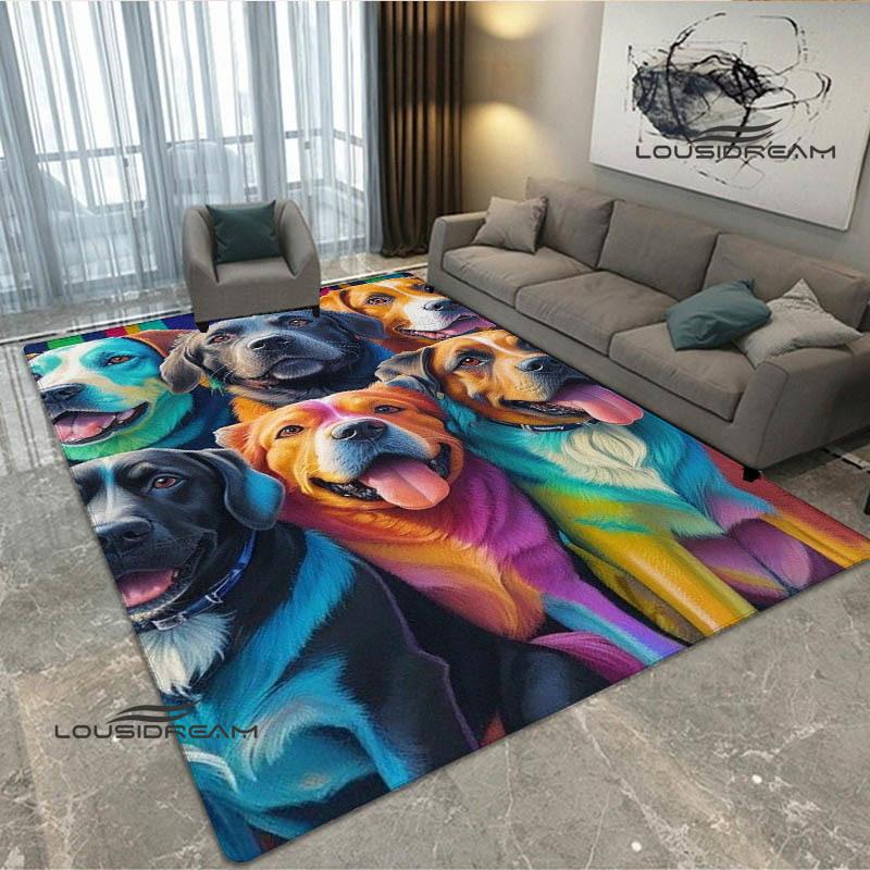 3D Süßer Hund Aufdruck Teppich Küchenmatten Rutschfester Teppich Außen Teppiche Läufer Schlafzimmer Dekoration Rosa Zimmer Dekoration Geburtstagsgeschenk