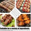 Stainless Steel Meat Fork Chicken Wing Grill Skewers, Barbecue Wings Fork, Heat Backyard Bbq Party Supplies Resistant Clamping Utensil for Camping And