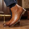Chelsea Boots Men Comfortable Brand Fashion 2026 Boots Leather