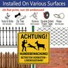 2D Flat, 1pc Vintage Farm Safety Metal Sign - German Text & Countryside Warning Style Aluminum Plaque, Wall-Mountable Farmhouse Warning Sign for
