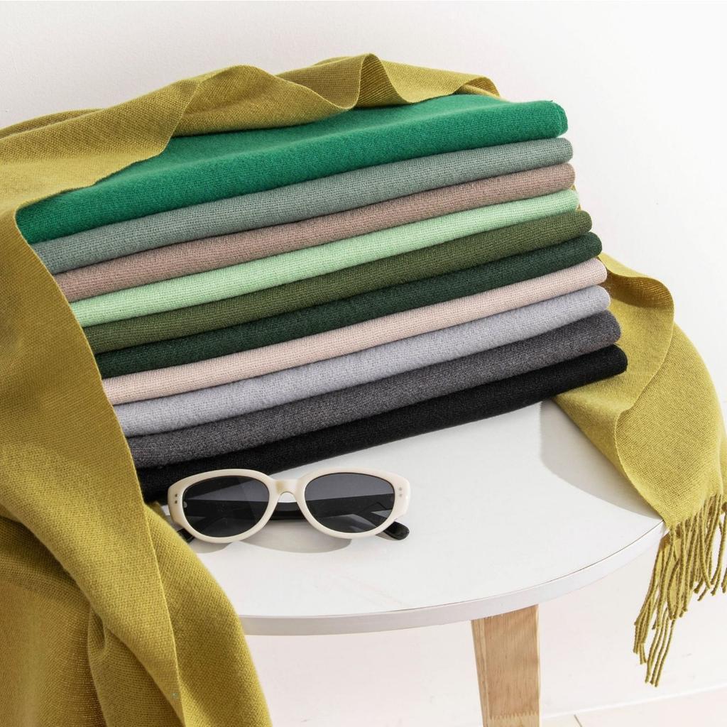 Solid Color, Maillard, Scarf, Ladies', Scarf, Warm Shawl Sunshade and Dust Prevention
