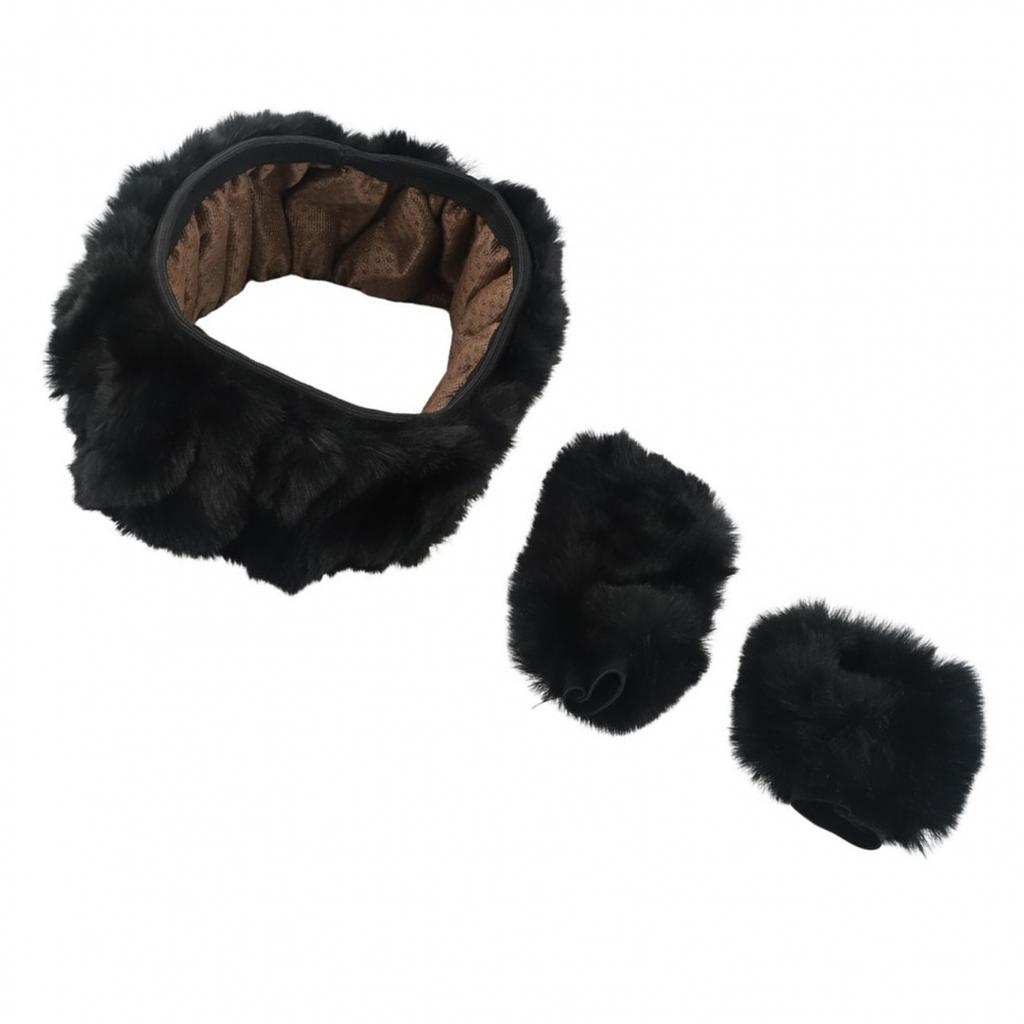 Steering Wheel Cover Car Decor Handbrake Cover Shift Gear Cover