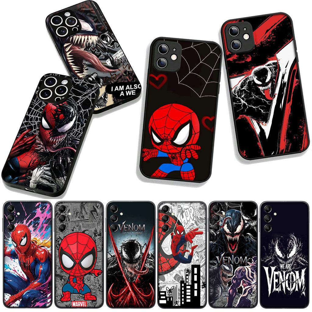 Spider Man Marvel Venom Spiderman Case for Motorola Moto G54 G05 G24 G45 G55 G75 G85 G15 G57 G86 Power Edge 50 30 Fusion neo Pro