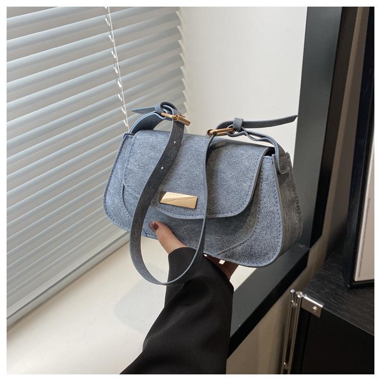 

Винтажная женская летняя сумка через плечо кроссбоди большой вместимости 2024 синий