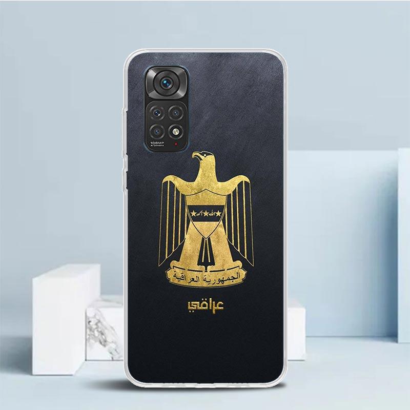Iraqi Iraq National Flag Phone Case For Xiaomi Redmi Note 15 14 14S 13 12S 12 Pro Plus 11S 11 11T 11E 10S 10 + Soft TPU Back Cov