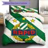 Povlečení s motivem Rapid Wien Domácí dekorace Dárek k narozeninám a svátku (1 * povlak na peřinu + 2 * povlak na polštář, bez jádra)