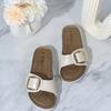 Fashion Comemore women's sandals summer 2024 New retro women  sandals, lazy shoes, cork soles, high-looking  shoes for women sandals