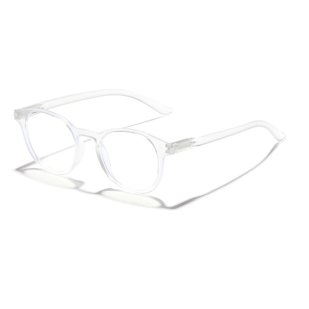 Matte Fashion Round Glasses Frame Women Clear Anti Blue Light Eyewear Vintage Men Optical Blue Green Frame