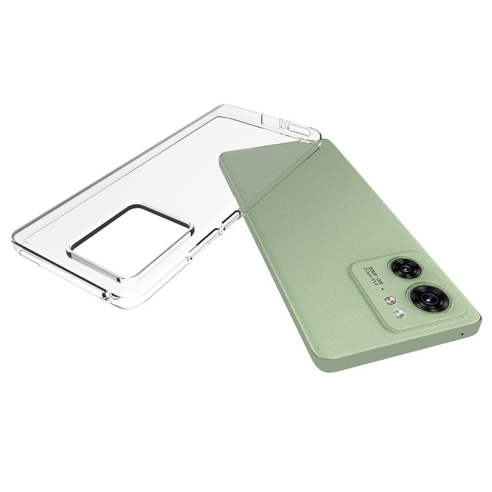 

For Motorola Edge 40 5G Case Transparent TPU Phone Cover (Big Rear Lens Hole) A