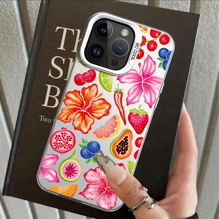 Fruit Pattern Case for iPhone 17 Pro Max 16 13 Pro XR 15 Plus XS 12 11 Air 14 Back Phone Cover