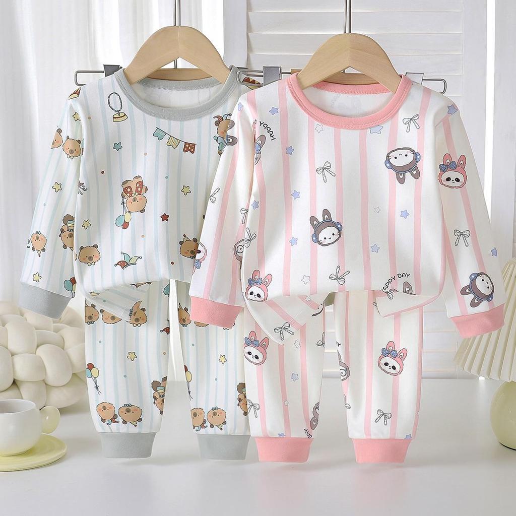 Children's Thermal Fleece Autumn & Winter Pajama Set - Boys & Girls Warm Long Sleeve Top & Pants
