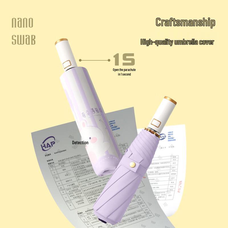 Nanqiao Automatic Illustration Rain/Sun Umbrella
