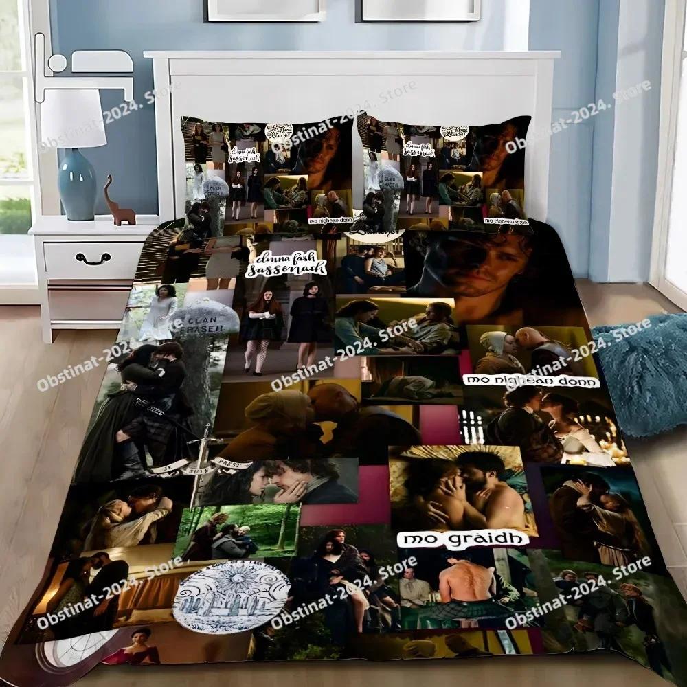 Duvet Pillowcase Bedding Set Adult Boy OUTLANDERS Jamie Fraser Girl Bedroom Decoration Children Gift Single Double Large Size