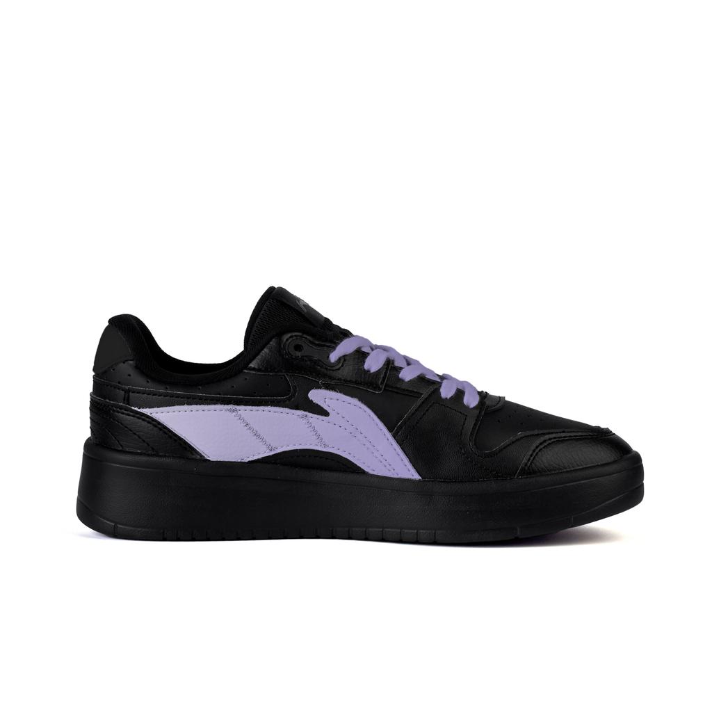 Li Ning Antislip Demping Slijtvast Lage top Skateboard Schoenen Heren Zwart Paars AGCU515-5(Team746-)
