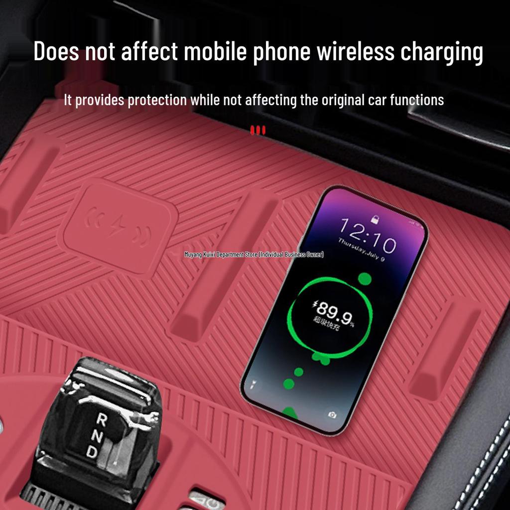 BYD Seal 06dmi Gear Shift Panel & Central Control Protective Silicone Pad with Wireless Charger