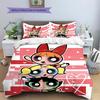 Powerpuff Girls Cartoon Duvet Cover & Pillowcases, Powerpuff Girls Fan Bedding, Ideal Gift.chl